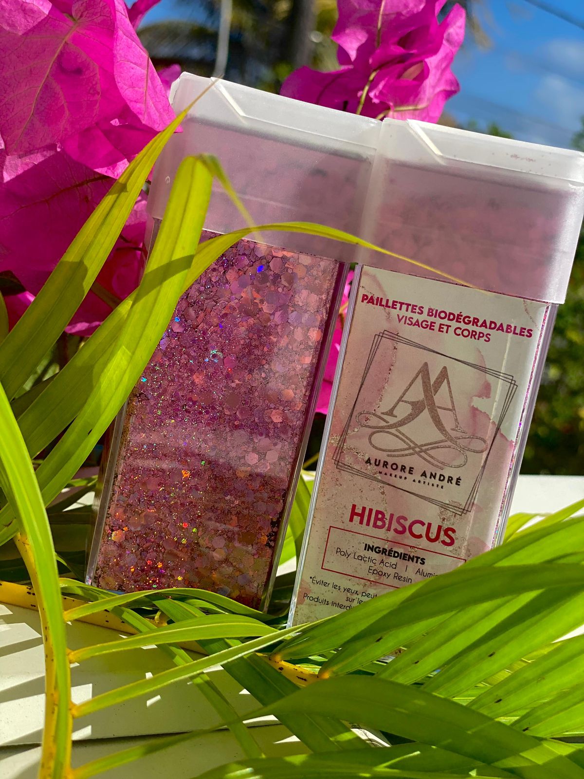 Paillettes biodégradables Rose