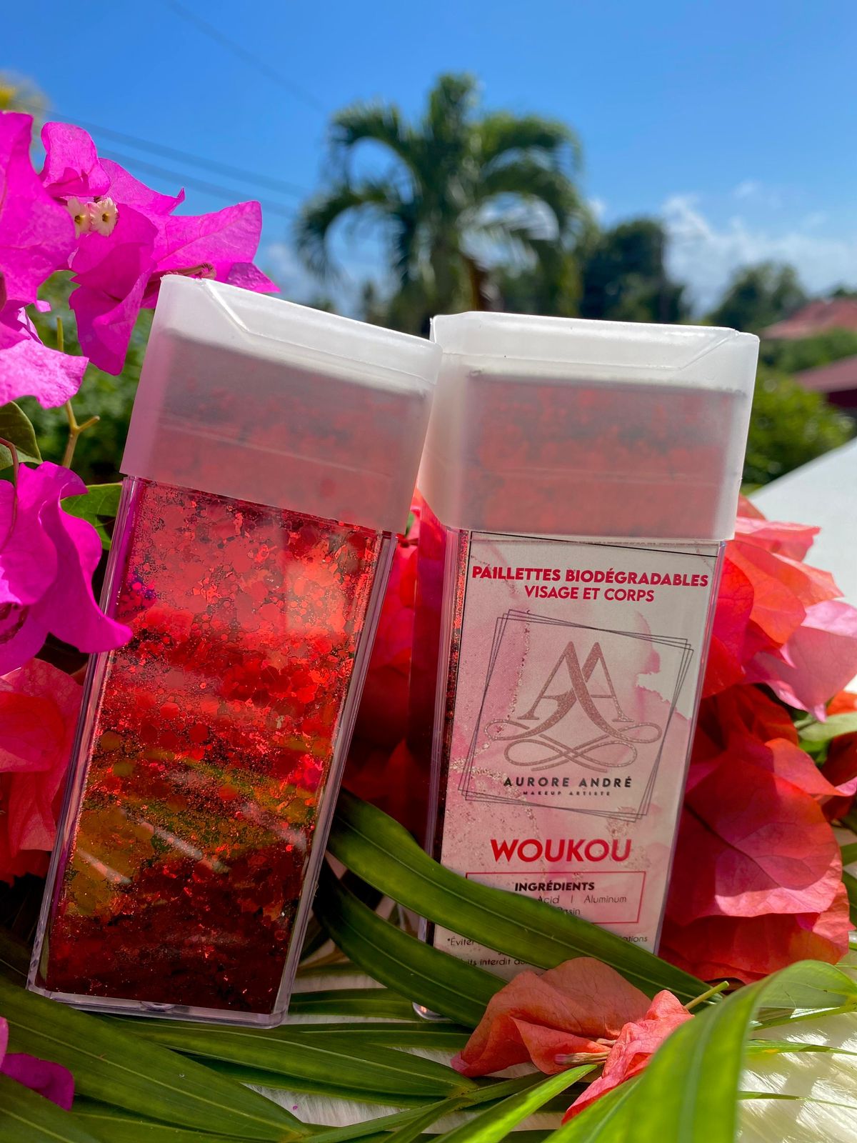 Paillettes biodégradables Rouge